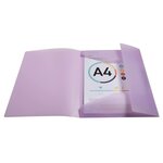 Chemise À Élastiques 3 Rabats Polypropylène Kreacover Pastel - A4 - Couleurs Assorties - X 25 - Exacompta