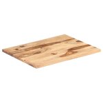 vidaXL Dessus de table Bois solide 25-27 mm 60x80 cm
