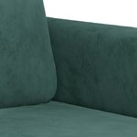 vidaXL Ensemble de canapés 2 Pièces avec coussins vert foncé velours