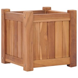 vidaXL Lit surélevé 30x30x30 cm Bois de teck solide