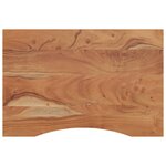 vidaXL Dessus de bureau 80x60x2 5cm rectangulaire bois massif d'acacia
