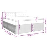 vidaXL Sommier à lattes de lit et matelas Bleu 200x200 cm velours