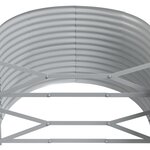 vidaXL Lit surélevé de jardin Acier enduit de poudre 249x100x68cm Vert