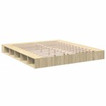 vidaXL Cadre de lit chêne sonoma 180x200 cm bois d'ingénierie