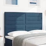 vidaXL Tête de lit Design Lignes Bleue 160 cm Tissu