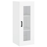 vidaXL Buffet haut Blanc 34 5x34x180 cm Bois d'ingénierie