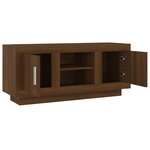 vidaXL Meuble TV chêne marron 102x35x45 cm bois d'ingénierie