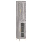 vidaXL Buffet haut sonoma gris 34 5x34x180 cm bois d'ingénierie
