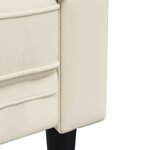 vidaXL Canapé Chesterfield 2 places lin
