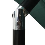 vidaXL Parasol de jardin à 3 niveaux avec mât en aluminium vert