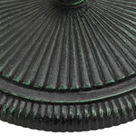 vidaXL Socle de parasol Vert 45x45x30 cm Fonte