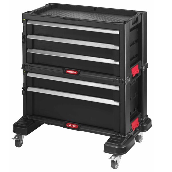 Keter coffre à outils modulaire à tiroirs noir