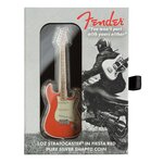 FENDER STRATOCASTER FIESTA RED Guitar 1 Oz argent monnaie 2 Dollars Solomon Islands 2022