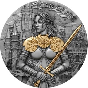 Pièce de monnaie en Argent 5 Dollars g 62.2 (2 oz) Millésime 2024 Legendary Warriors JOAN OF ARC