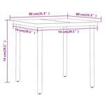 vidaXL Ensemble de salle à manger de jardin avec coussins 5 Pièces Beige