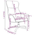 vidaXL Chaise de relaxation Noir Similicuir