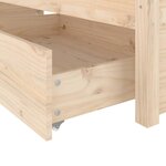 vidaXL Cadre de lit avec tiroirs 180x200 cm Super King