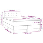 vidaXL Sommier à lattes de lit avec matelas Rose 120x200 cm Velours