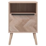 Finori Table de chevet Lusk 61A chêne sonoma 38 5x38 5x57 cm