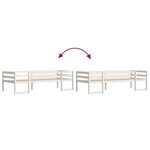 vidaXL Cadre de lit pour enfants blanc 90x190 cm bois de pin massif
