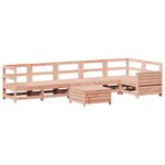 vidaXL Salon de jardin 7 Pièces bois massif sapin de douglas