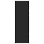 vidaXL Support pour plantes noir 33x33x100 cm bois d'ingénierie