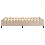 vidaXL Cadre de lit Cappuccino 140x190 cm Similicuir