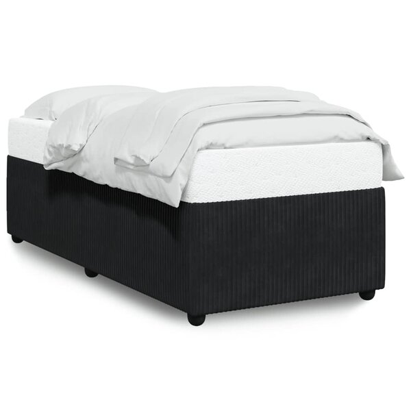 vidaXL Cadre de lit Noir 90x200 cm Velours