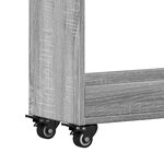 vidaXL Armoire avec roues sonoma gris 60x22x79 cm bois d'ingénierie