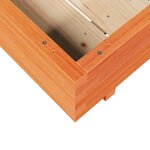 vidaXL Jardinière cire marron 100x100x26 5 cm bois de pin massif