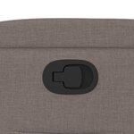 vidaXL Fauteuil inclinable Taupe Tissu