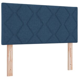 vidaXL Tête de lit Style Blocs de Diamant Bleue 100 cm Tissu
