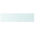 vidaXL Panneaux d'étagère 2 Pièces Verre Transparent 80 x 20 cm