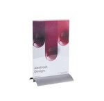 Porte-visuel Vertical Pied Aluminium A4 - Cristal - X 5 - Exacompta