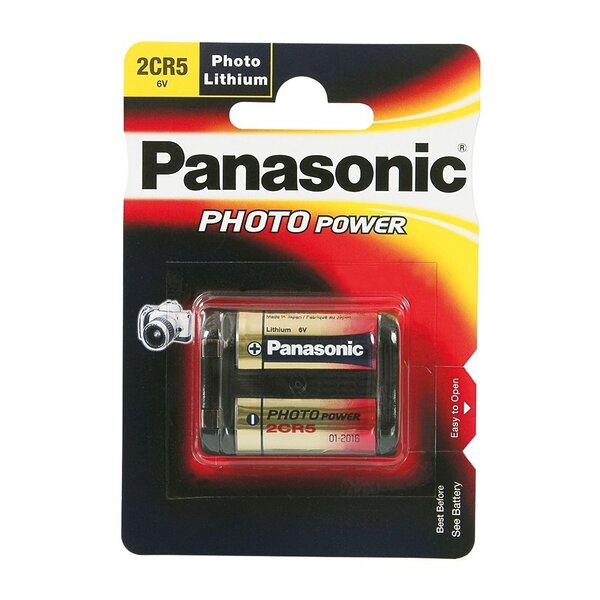 PILE 2 CR 5, DL245, RL2CR5 PANASONIC idéal pour les appareils photo