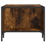 vidaXL Table basse avec support chêne fumé 100x51x40cm bois ingénierie