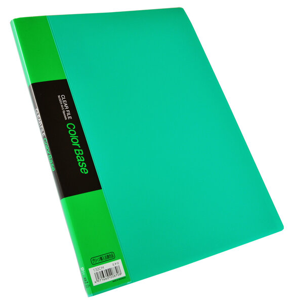 Protège document CLEAR FILE  A4  Vert  10 pochettes