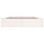 vidaXL Cadre de lit avec tiroirs Blanc 140x190 cm