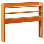 vidaXL Cadre de lit sans matelas cire marron 90x190 cm bois pin massif