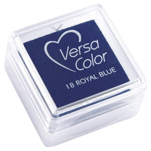 Tampon encreur "Versacolor" bleu royal 2 5x2 5 cm