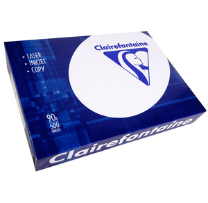 Ramette 500 Feuilles Papier 90g A3 420x297 mm Certifié PEFC Blanc CLAIRALFA
