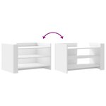 vidaXL Table basse blanc 80x50x50 cm bois d'ingénierie