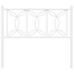 vidaXL Tête de lit métal blanc 100 cm