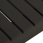 vidaXL Table de salon de jardin Plastique Gris