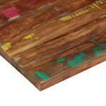 vidaXL Dessus de table 80x60x2 5cm rectangulaire bois massif récupéré
