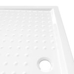 vidaXL Receveur de douche avec picots Blanc 80x120x4 cm ABS