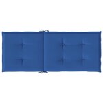 vidaXL Coussins de chaise de jardin à dossier haut lot de 6 bleu royal