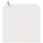 vidaXL Salon de jardin 2 Pièces blanc bois de pin massif