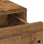 vidaXL Ensemble de table de maquillage à 2 pièces avec LED en bois ancien