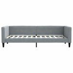 vidaXL Lit de jour avec matelas gris clair 80x200 cm tissu